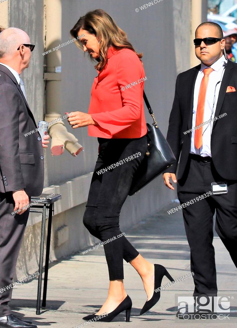 Stock Photo: Celebrities arrive at the 'Jimmy Kimmel Live!' studios Featuring: Caitlyn Jenner Where: Los Angeles, California, United States When: 18 Jul 2017 Credit: WENN.