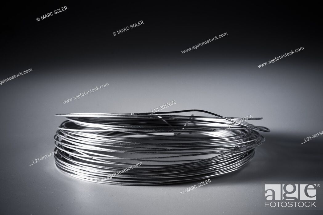 Stock Photo: Wire coil.