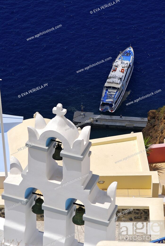 Stock Photo: Greece - Cyclades Islands - Santorini - Oia.....