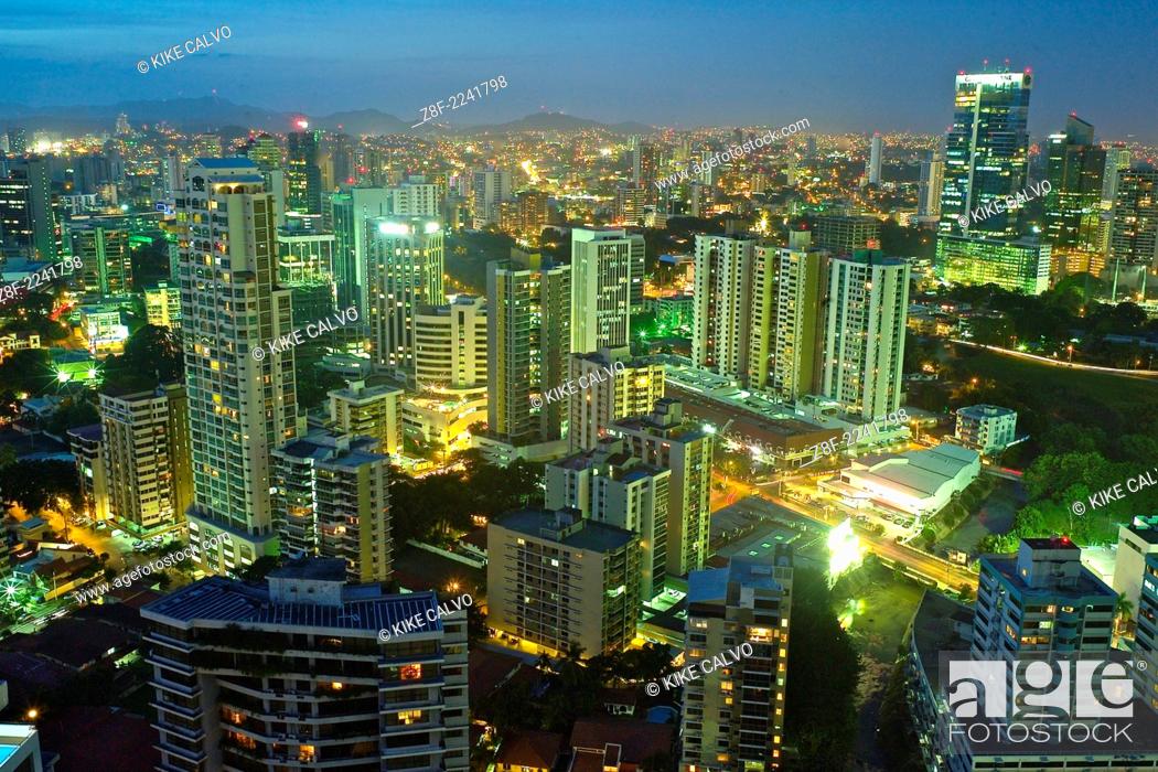 Stock Photo: Foreign investors fuel Panama construction boom: Panama City is a hotbead for construction activity.Pictured: Paitilla Neighborhood.