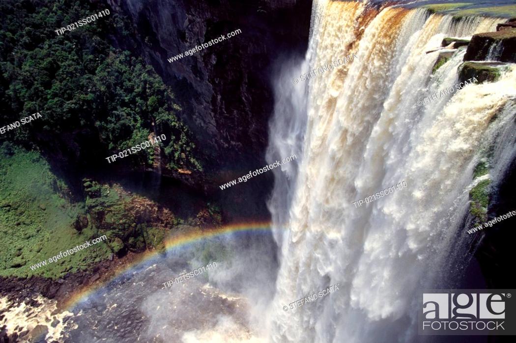 Stock Photo: South America, French Guyana, Kaieteur Falls on the Potaro river.