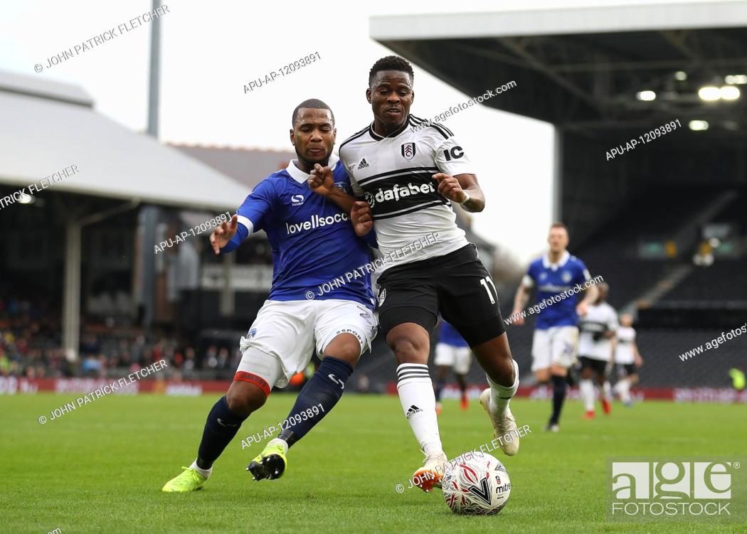 Stock Photo: 2019 Emirates FA Cup Third Round Football Fulham v Oldham Athletic Jan 6th. 6th January 2019, Craven Cottage, London, England; Emirates FA Cup third round.