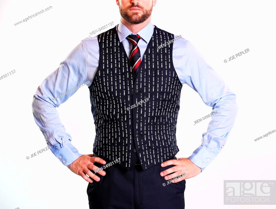 Stock Photo: A waistcoat with ‘It’s Coming Home’ embroidered in has been made a reality by mobile phone brand Huawei following their photoshopped version released last week.