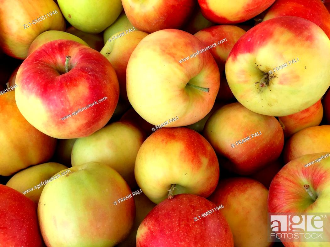 Stock Photo: Red Organic Apples.