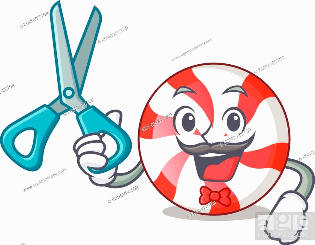 Barber peppermint candy character cartoon vector illustration, Stock  Vector, Vector And Low Budget Royalty Free Image. Pic. ESY-051411292 |  agefotostock