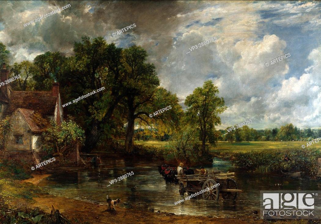 Stock Photo: John Constable - The Hay Wain - National Gallery London.