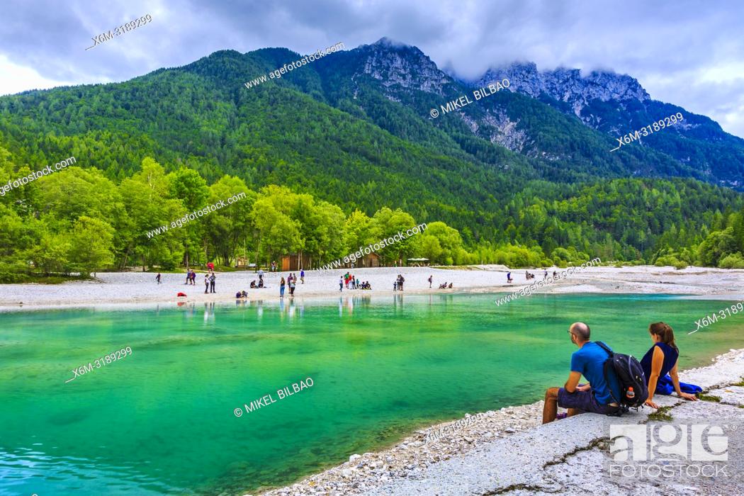 Stock Photo: Lake Jasna. Triglav National Park. Upper Carniola region. Slovenia, Europe.