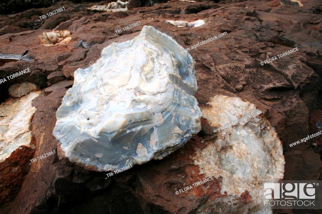 Stock Photo: Souvenir pieces of semi-precious stones found at tourist destination mines near Iguassu falls in Misiones Province of Argentina.
