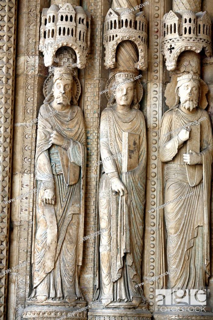 Imagen: Portal of Bourges Cathedral 1195-1270, UNESCO World Heritage Site, Bourges, France.