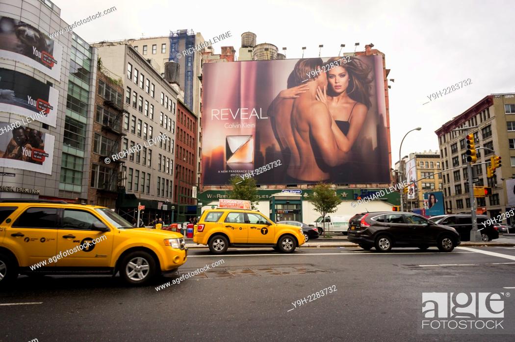 A Calvin Klein billboard for his Reveal brand fragrance in the Soho  neighborhood of New York, Stock Photo, Picture And Rights Managed Image.  Pic. Y9H-2283732 | agefotostock