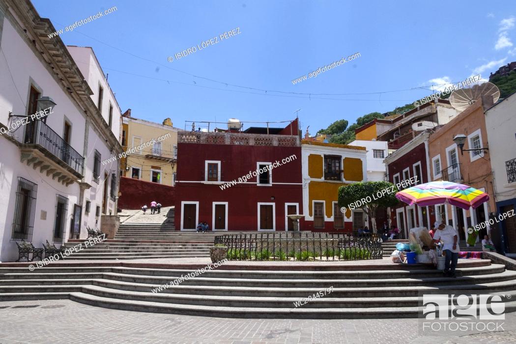 Stock Photo: Guanajuato is a city and municipality in central Mexico and the capital of the state of the same name. It is part of the macroregion of Bajío.