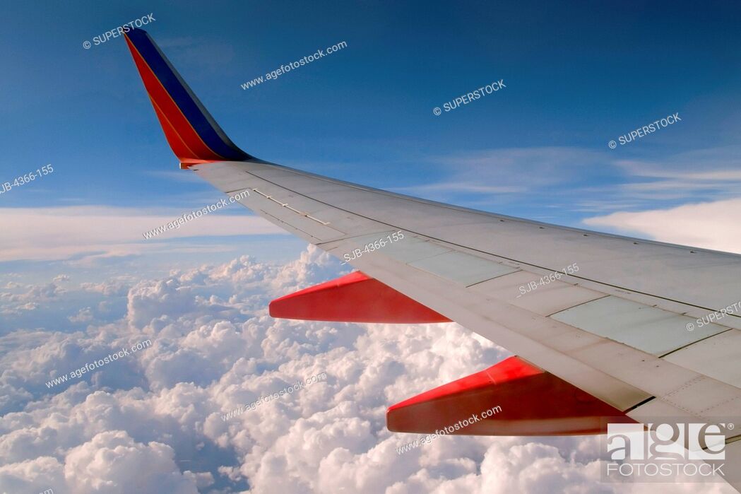Stock Photo: Boeing 737 Wing.