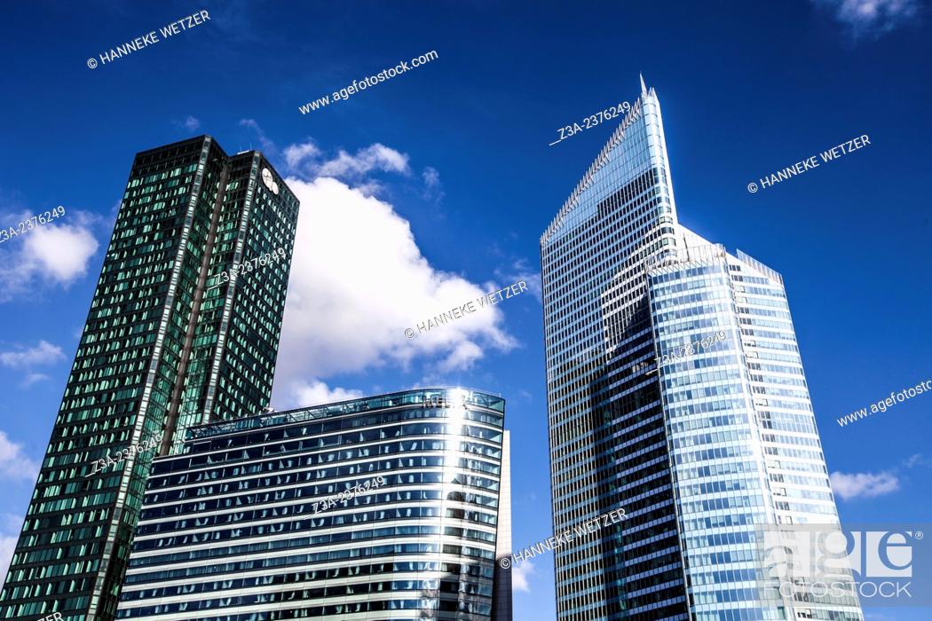 Stock Photo: Skyscrapers at Paris-La Défense, France. at Paris-La Défense, France.