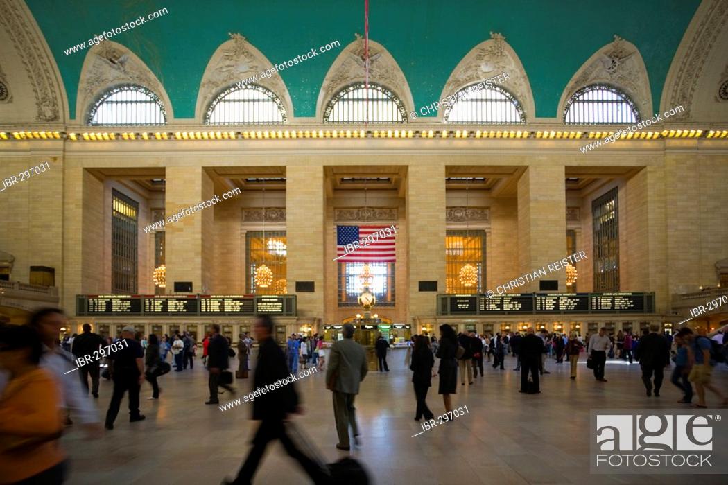 Stock Photo: Grand Central Terminal, GCT, Grand Central Station, Manhattan, New York, USA.