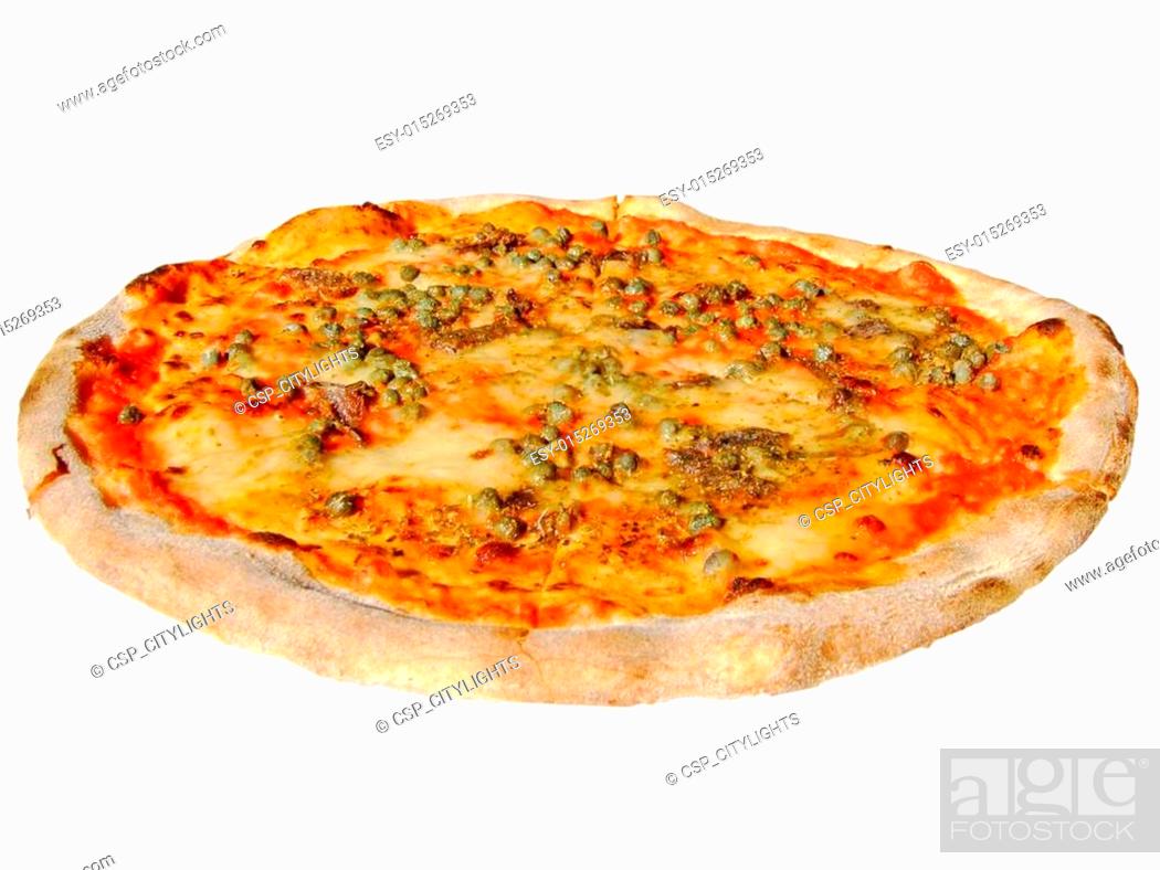 Stock Photo: Italian pizza.