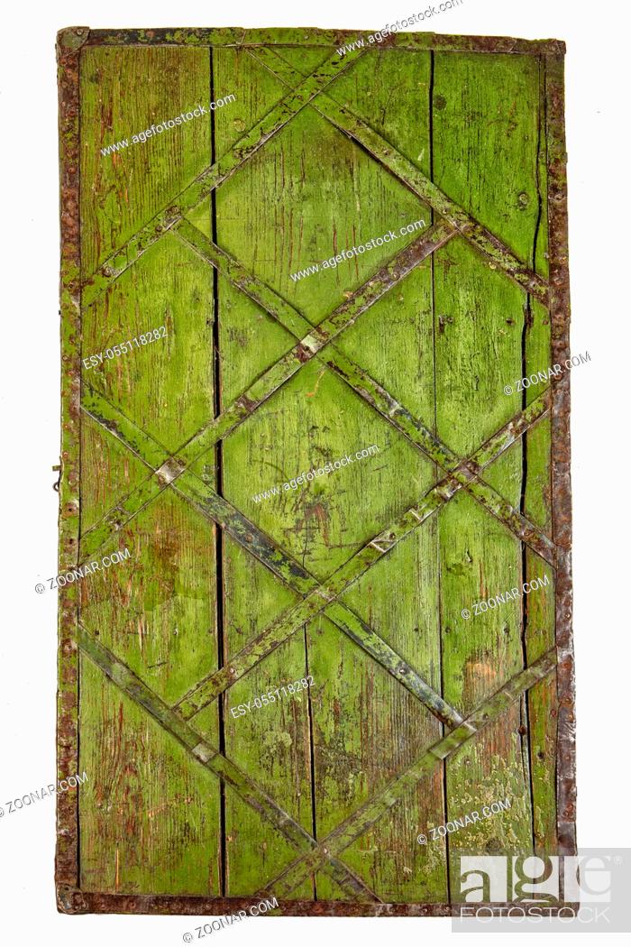 Stock Photo: Photographic background made of handcoloured wooden planks.