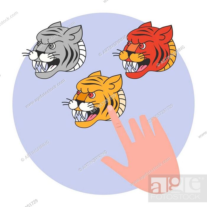 Tiger tattoo in traditional style. Old school retro symbol, Stock Vector,  Vector And Low Budget Royalty Free Image. Pic. ESY-057251729 | agefotostock