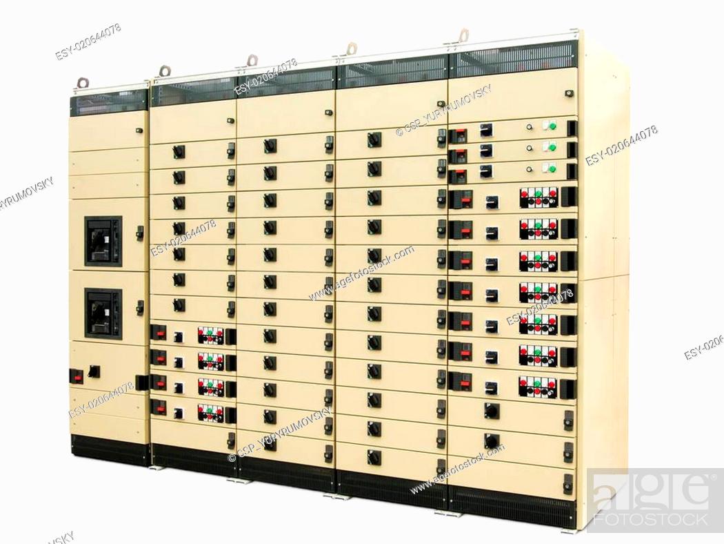 Imagen: transformer cabinet of the eight sections on a white background.