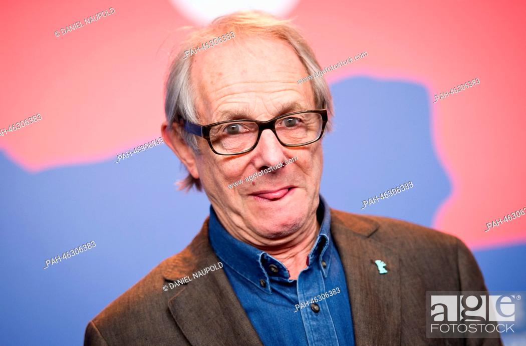 Stock Photo: British director Ken Loach pose before a press conference at the 64th Berlin Festival in Berlin, Germany, 13 February 2014.