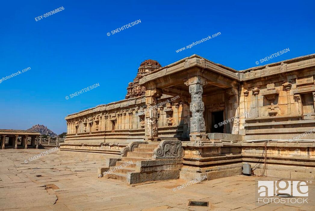 Hampi, Karnataka, India - December 31, 2018: Hampi was the capital of Vijayanagara Empire in the..., Stock Photo, Picture And Low Budget Royalty Free Image. Pic. ESY-059368826 | agefotostock