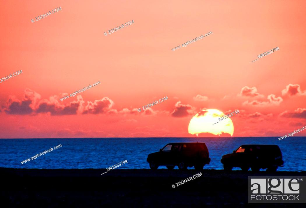 Stock Photo: Photo Picture of a Beautiful Colored Sunset.