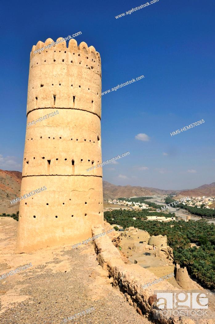 Stock Photo: Sultanate of Oman, Al Dakhiliyah Region, Western Hajar Mountains, Wadi Fanja.