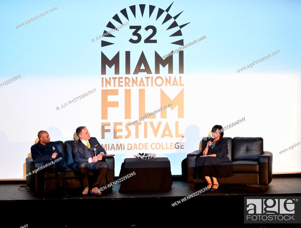 Stock Photo: Cheryl Boone Isaacs attends a Conversation with President of the Academy of Motion Picture Arts & Sciences (AMPAS) during the 32nd Miami International Film.