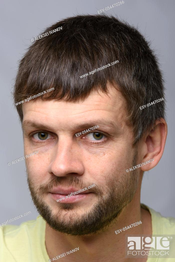 Stock Photo: Portrait of a man of European appearance, slightly turned his head to the left.