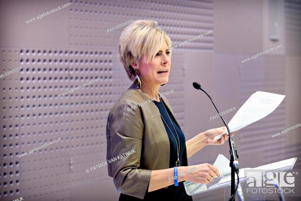 Stock Photo: Princess Laurentien of The Netherlands attends the 2nd Braille symposium where she held a speech and presented the first copy of the book 'Braille.