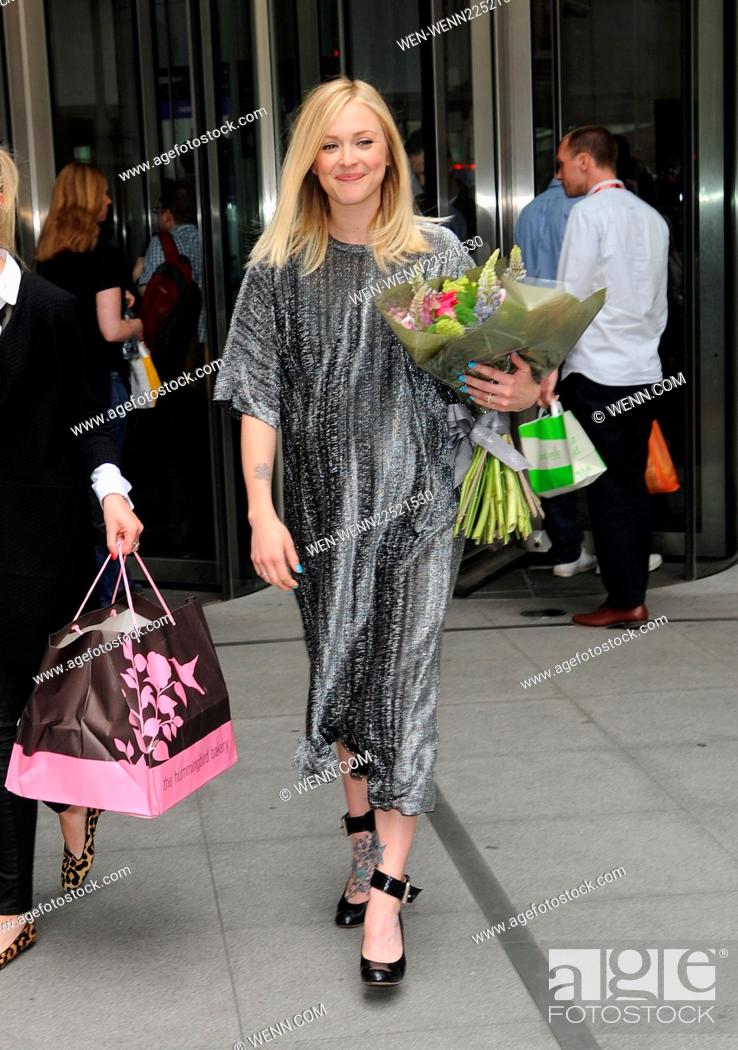 Stock Photo: Fearne Cotton leaving the BBC Radio 1 studios after broadcasting her final show Featuring: Fearne Cotton Where: London, United Kingdom When: 22 May 2015 Credit:.
