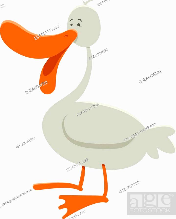 Cartoon Illustration of Goose Farm Bird Animal Character, Stock Vector,  Vector And Low Budget Royalty Free Image. Pic. ESY-051117333 | agefotostock