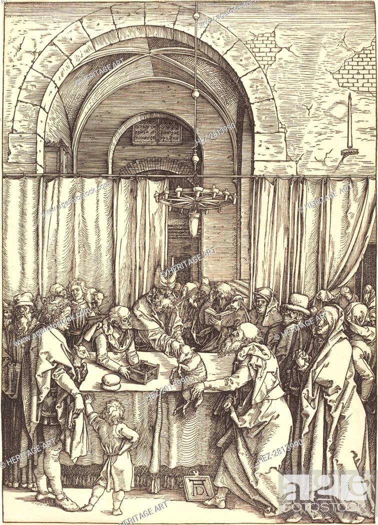 Stock Photo: Joachim's Offering Rejected, c. 1504/1505. Creator: Albrecht Durer.