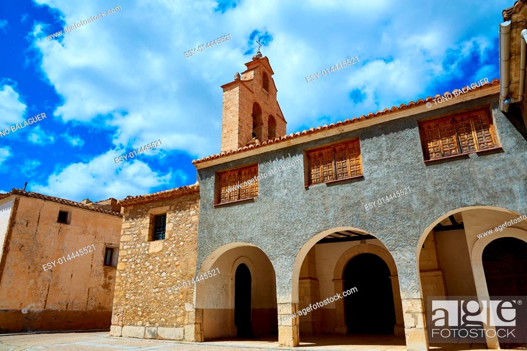 Stock Photo: Church in Talayuelas Cuenca at Castilla la Mancha of spain.