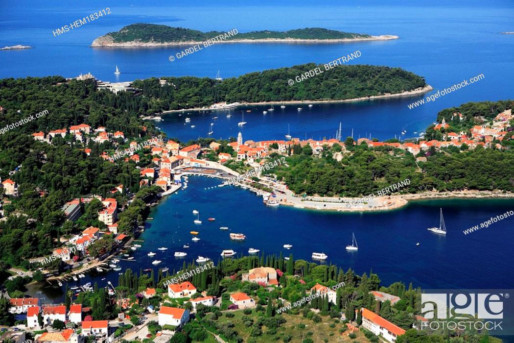 Stock Photo: Croatia, Dalmatia, Dalmatian coast, Cavtat city.