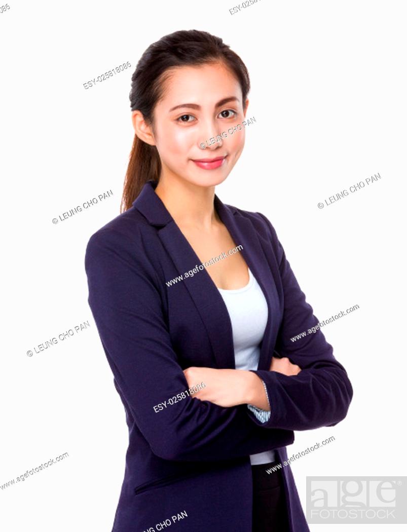 Stock Photo: Young businesswoman.