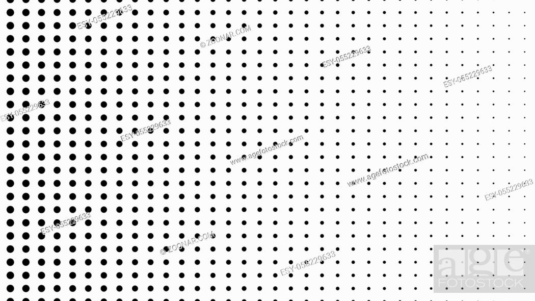 Stock Photo: Dynamic black and white composition. Halftone element. 3d rendering.
