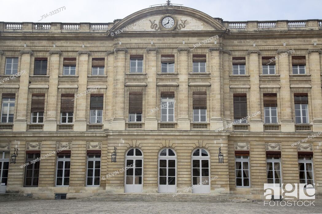 Stock Photo: City Hall, Bordeaux; France.