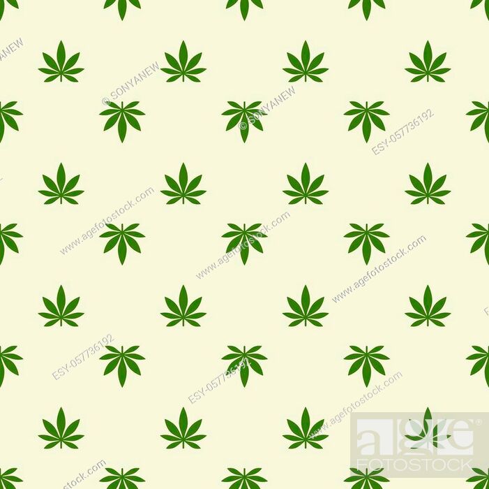 Seamless pattern with marijuana leaf. Cannabis background, Stock Vector,  Vector And Low Budget Royalty Free Image. Pic. ESY-057736192 | agefotostock