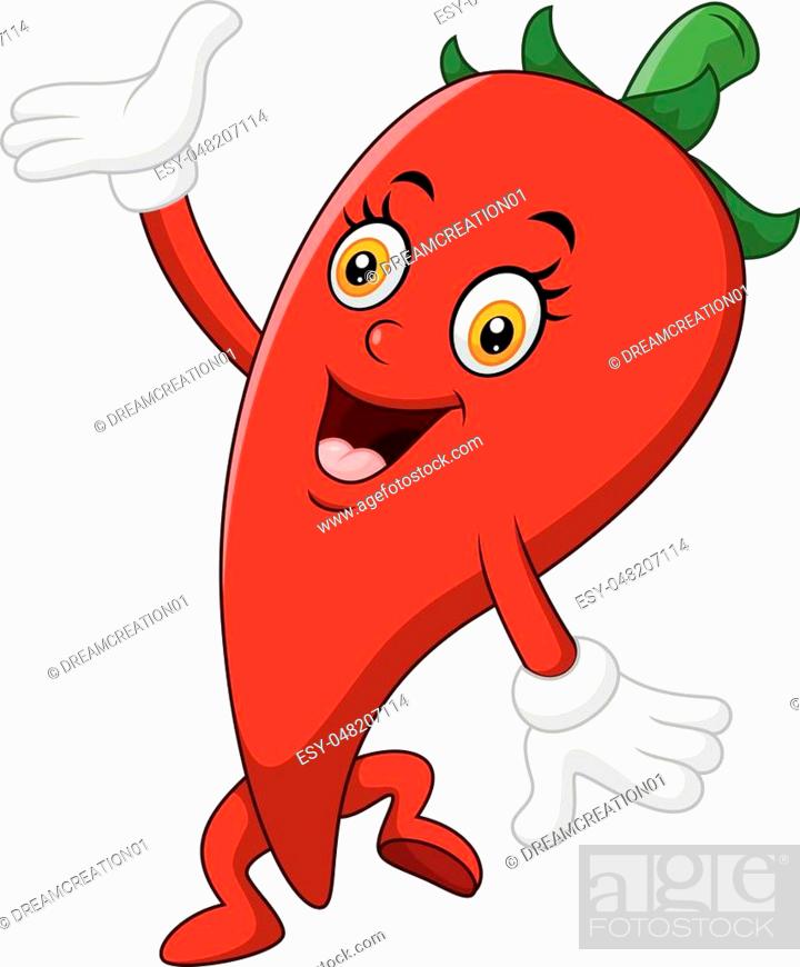 Vector illustration of Chili Cartoon Character, Stock Vector, Vector And  Low Budget Royalty Free Image. Pic. ESY-048207114 | agefotostock