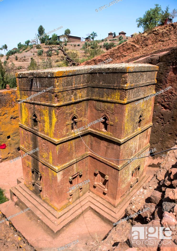 Imagen: Ethiopia, Amhara Region, Lalibela, monolithic rock-cut church of bete giyorgis saint george.