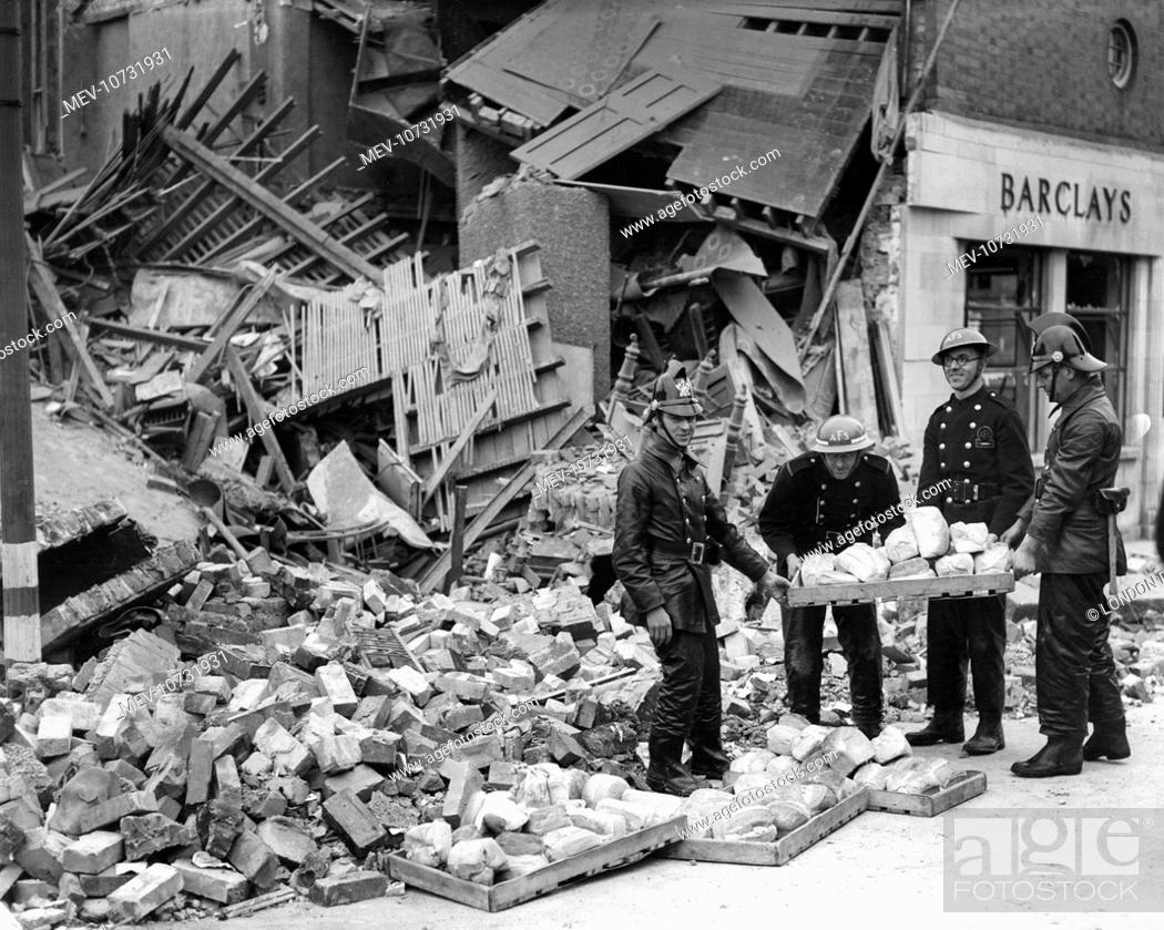 Bomb damage in a London suburb during the Second World War (23 August 1940), Stock Photo, Picture And Rights Managed Image. Pic. MEV-10731931 | agefotostock