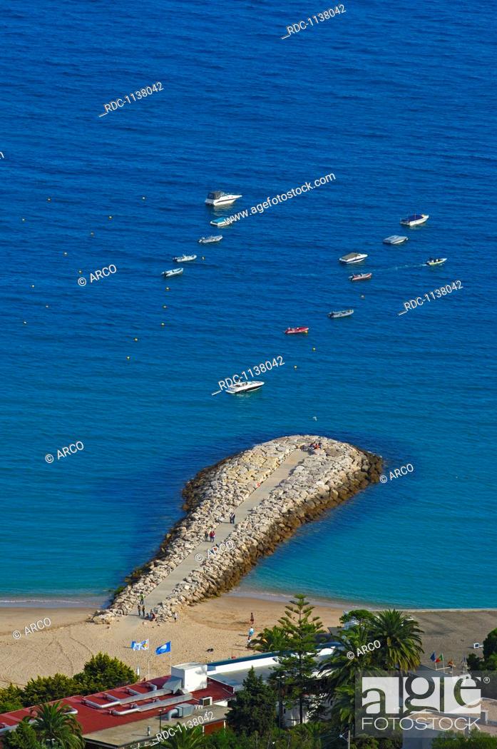 Stock Photo: Sesimbra, Setubal district, Serra de Arrabida, Atlantic Ocean, Lisbon coast, Portugal, Europe.