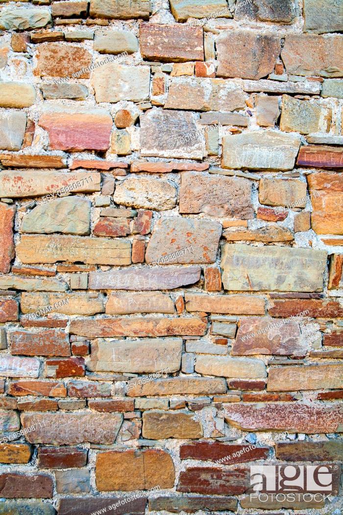 Stock Photo: wall of stones as a texture - background.