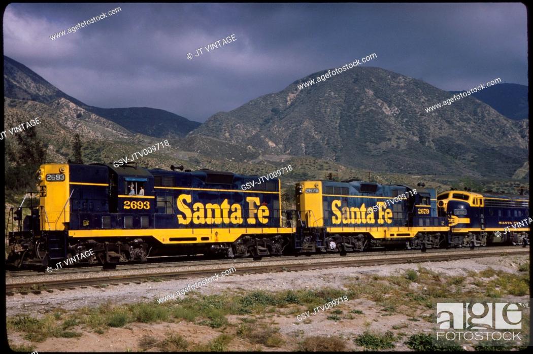 1943 Freight Train at Cajon Pass Cajon CA Vintage Photograph 13" x 19" Reprint 