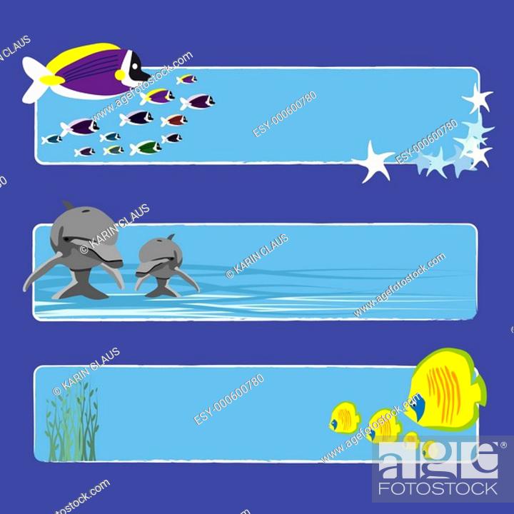 Stock Photo: fish banners 1 no text.