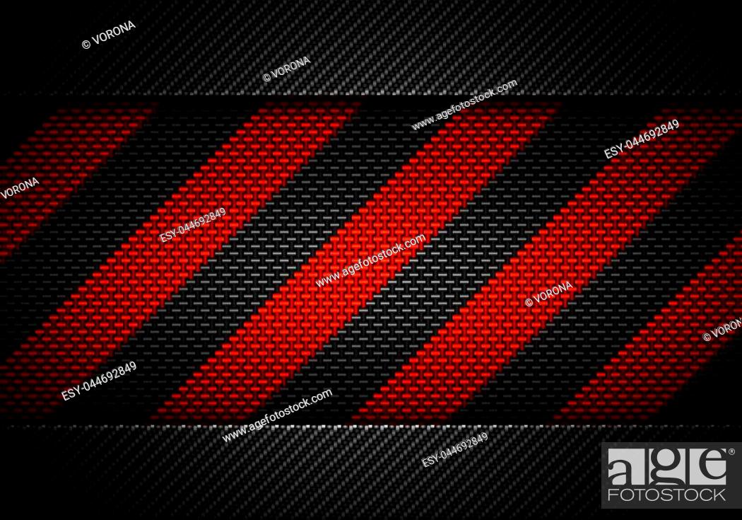 Abstract modern black carbon fiber textured material design with warning  tape in center for..., Stock Photo, Picture And Low Budget Royalty Free  Image. Pic. ESY-044692849 | agefotostock