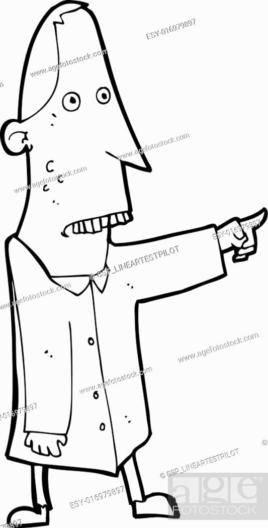 cartoon ugly man pointing, Stock Vector, Vector And Low Budget Royalty Free  Image. Pic. ESY-016979897 | agefotostock