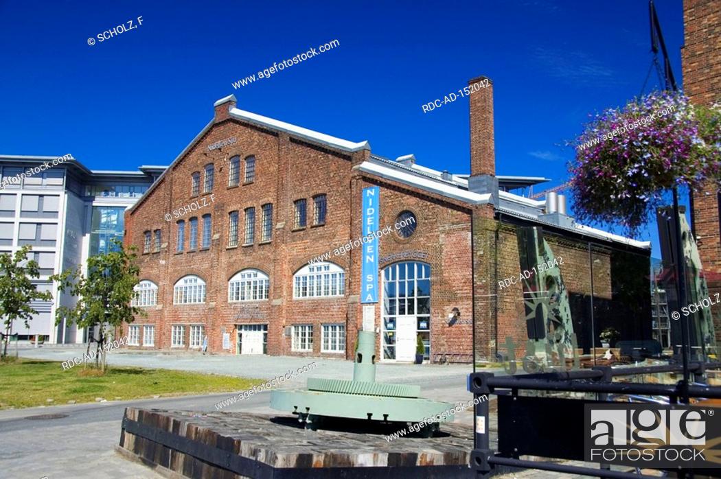 Stock Photo: Wellness center Nedre Elvehavn Trondheim Norway Nidelven Spa.
