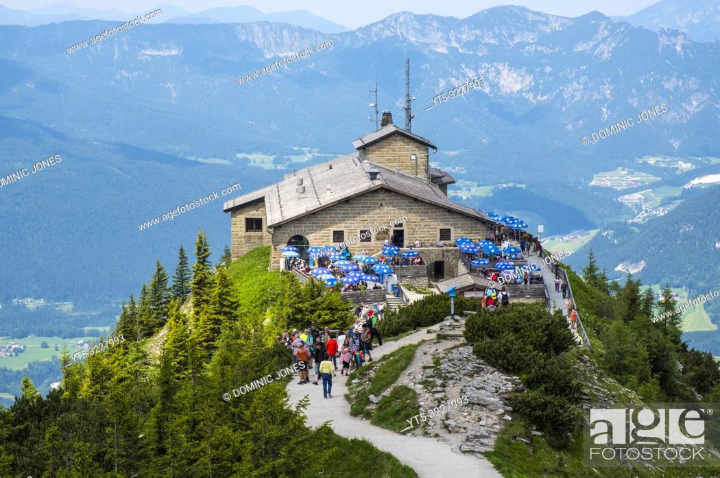 Stock Photo: The Kehlsteinhaus or The Eagle's Nest, Obersalzburg, Berchtesgaden, Germany, Europe.