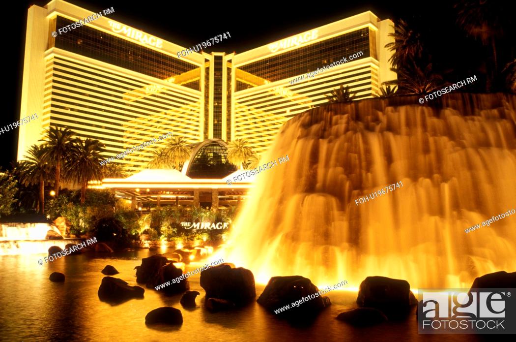 Postcard Erupting Volcano Mirage Hotel Casino Las Vegas Nevada Strip Palms 